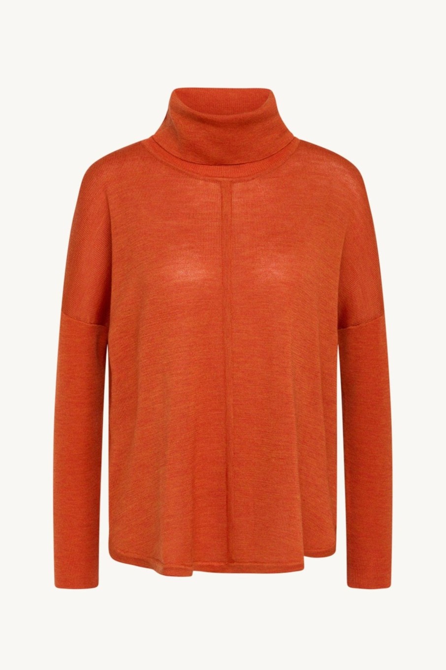 Klaer Claire Woman | Puk-Cw - Pullover Ochre Burn Saddlebrown