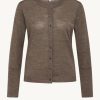 Klaer Claire Woman | Candy-Cw - Knitjacket - Walnut Melnage Saddlebrown