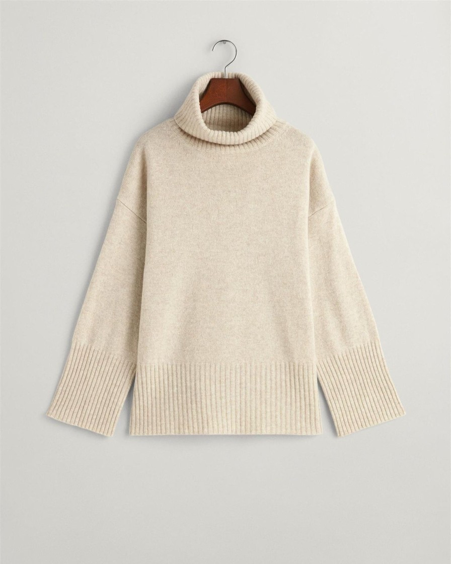 Klaer GANT | Lounge Rollneck Sweater Soft Oat Beige