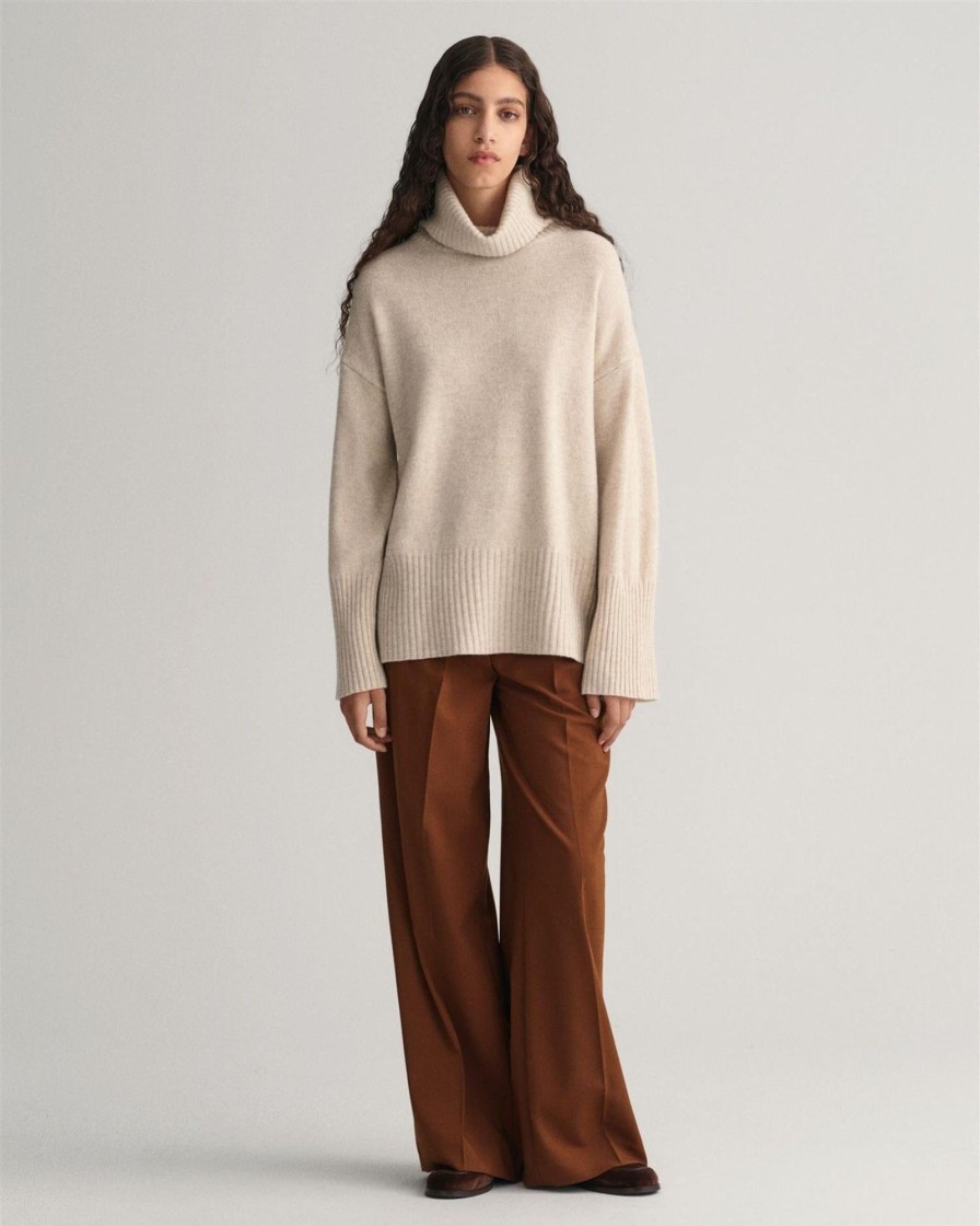 Klaer GANT | Lounge Rollneck Sweater Soft Oat Beige