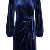 Klaer Inwear | Gorieliw Wrap Dress Midnight Magic Blue