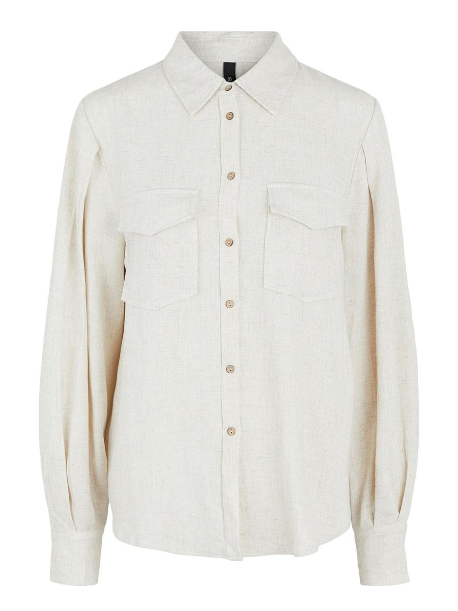 Klaer Y.A.S | Yasviggi Ls Shirt Eggnog Beige