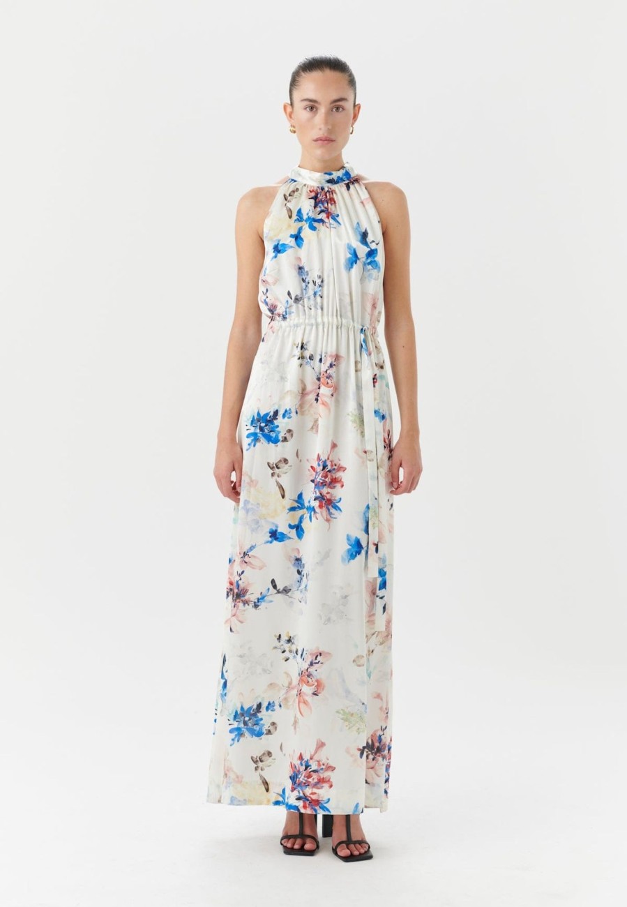 Klaer Dea Kudibal | Nataliah Dress Fleur Ocean White