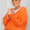 Klaer American Dreams | Milana Ls Mohair Knit Burnt Orange