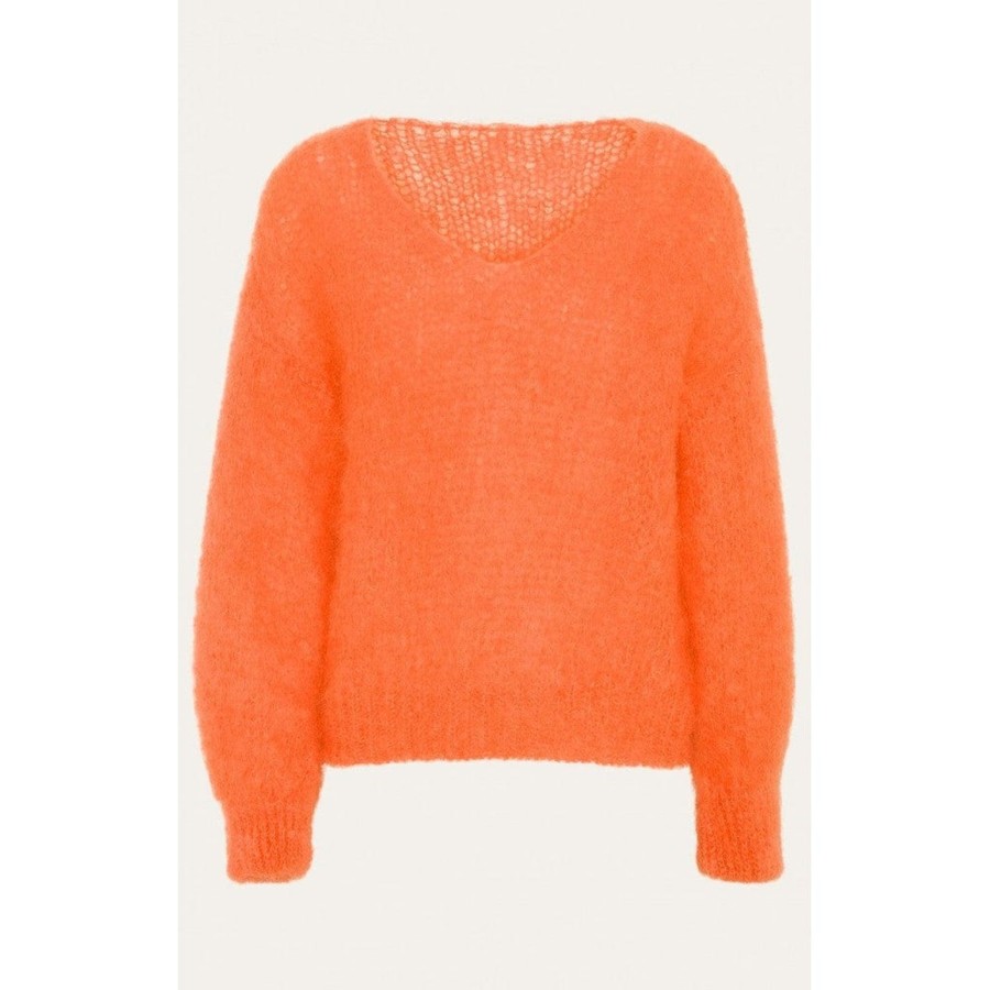 Klaer American Dreams | Milana Ls Mohair Knit Burnt Orange