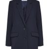 Klaer Selected Femme | Rita Ls Relaxed Blazer Dark Sapphire Melange Blue