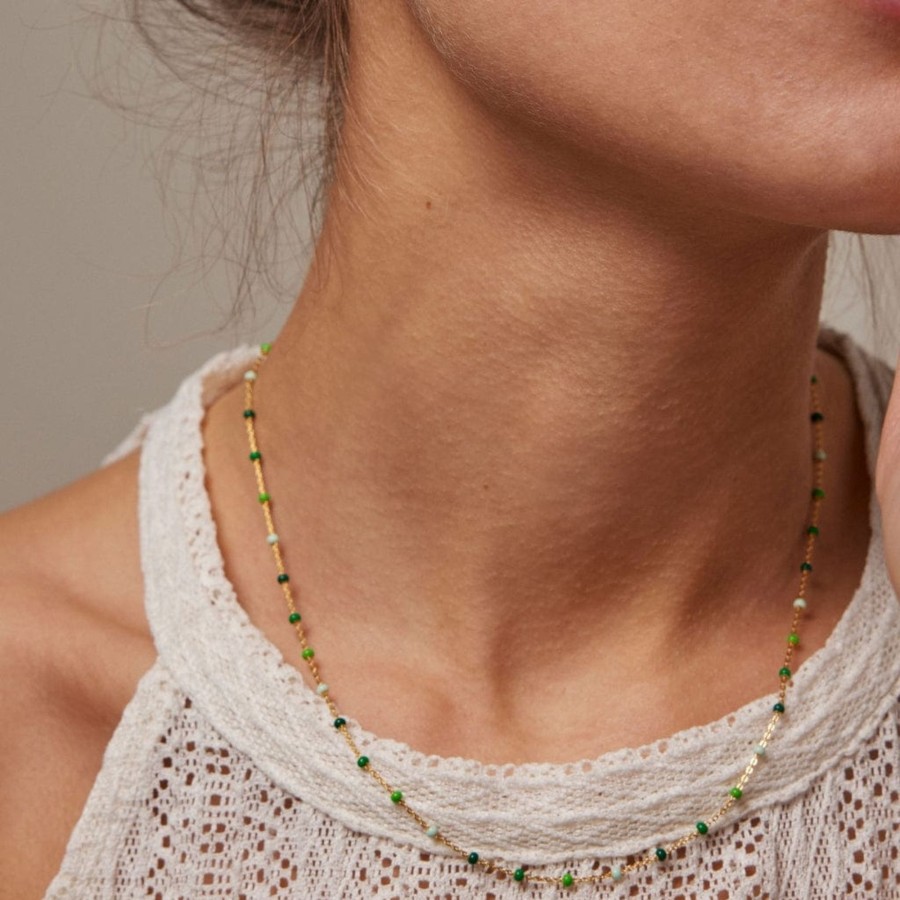 Tilbehor ENAMEL Copenhagen | Lola Necklaces Spring Green