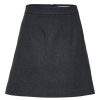 Klaer Selected Femme | Mercy-Ula Hw Mini Wool Skirt Dark Grey Melange Gray