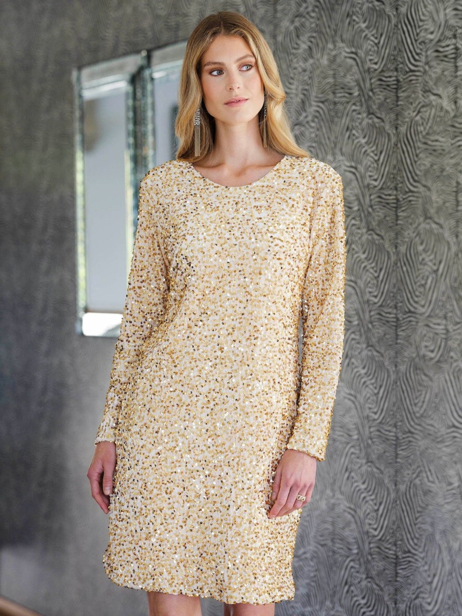 Klaer Ane Mone | Angela Dress Gold Yellow