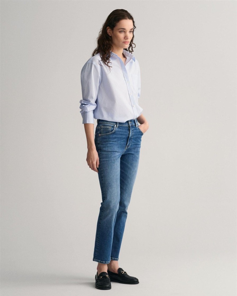 Klaer GANT | Relaxed Fit Poplin Shirt Light Blue