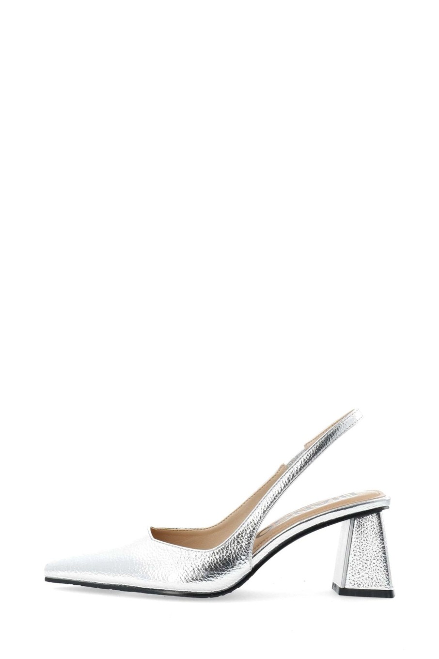 Sko Bianco | Biamaralyn Sling Back Metallic Silver Gray