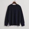 Klaer GANT | Lambswool Crew Neck Sweater Evening Blue