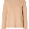 Klaer Selected Femme | Manila Ls Knit Cashmere O-Neck Amphora Saddlebrown