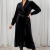 Klaer Love Lolita | Iza Midi Dress Velvet Black