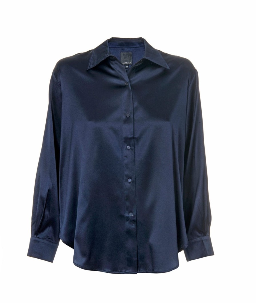 Klaer Ane Mone | Oline Blouse Navy Blue