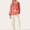 Klaer Part Two | Calypso Coral Botanical Print Cesillapw Shirt Pink