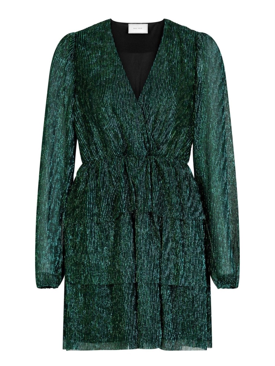 Klaer Neo Noir | Nene Glitz Dress Green