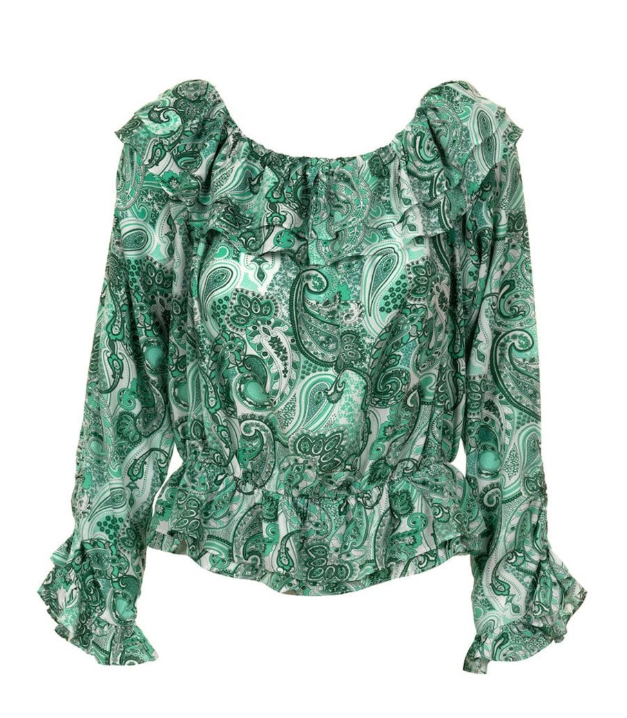 Klaer Ane Mone | Miley Blouse Jade Green