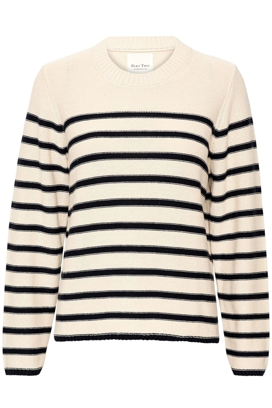 Klaer Part Two | Carolynpw Pullover Dark Navy Stripe White