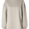 Klaer Selected Femme | Yrsa Ls Crew Neck Sweat Oatmeal Beige