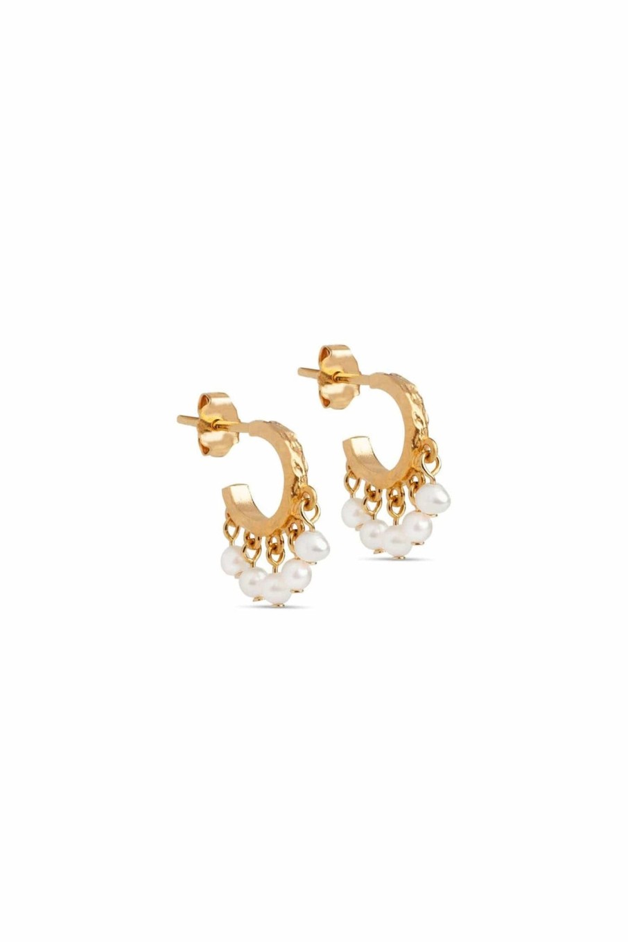 Tilbehor ENAMEL Copenhagen | Astrid Earrings Pearl White