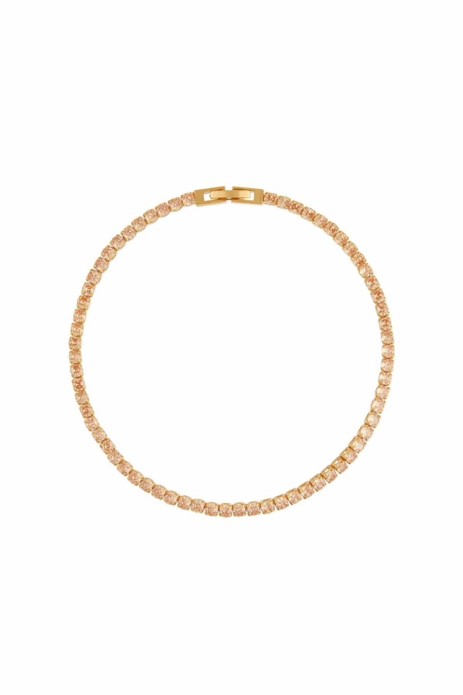 Tilbehor Orelia | Champagne Tennis Bracelet Pale Gold Yellow