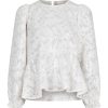 Klaer Neo Noir | Rizzo Sequins Blouse Ivory Beige