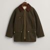 Klaer GANT | Waxed Mid Length Jacket Dark Cactus Green