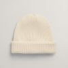 Tilbehor GANT | Wool Ribbed Beanie Cream White