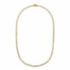 Tilbehor Orelia | Crystal Cup Chain Necklace Pale Gold Yellow