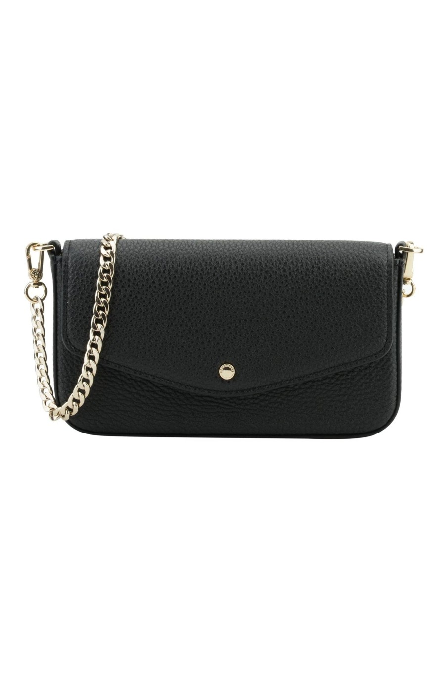 Tilbehor Pourchet | Cowhide Leather Clutch Bag Noir Black