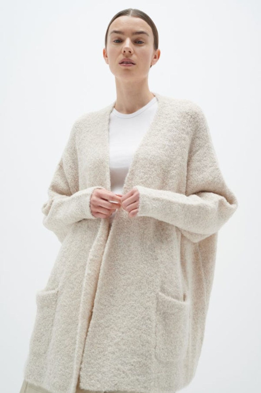 Klaer Inwear | Roccoiw Cardigan French Oak Melange White