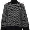 Klaer Inwear | Gitteliw Jaquard Pullover / White Black