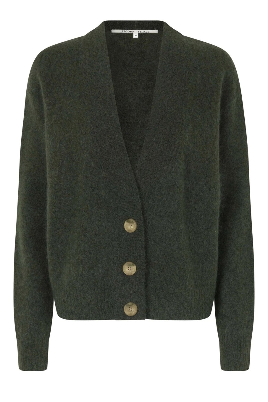 Klaer Second Female | Brookline Knit Cardigan Kambaba Green