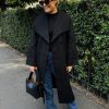 Klaer Y.A.S | Yasuldan Handmade Wool Mix Coat Black