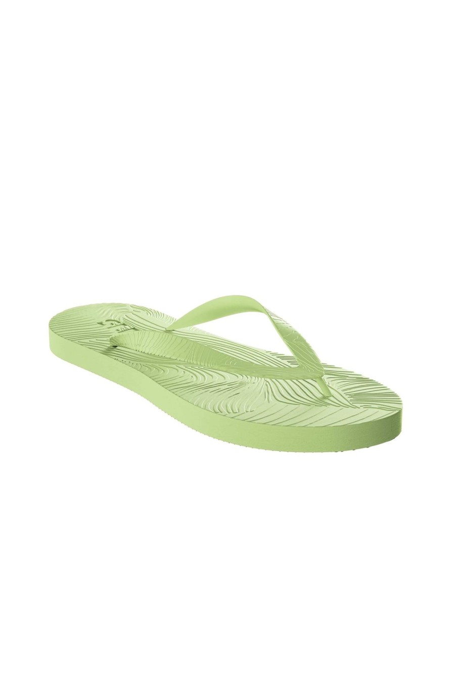 Sko Sleepers | Slim Wide Strap Flip Flop Sap Green