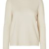 Klaer Selected Femme | Manila Ls Knit Cashmere O-Neck Birch Beige