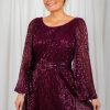 Klaer ByTiMo | Sequins Mini Dress Plum Violet