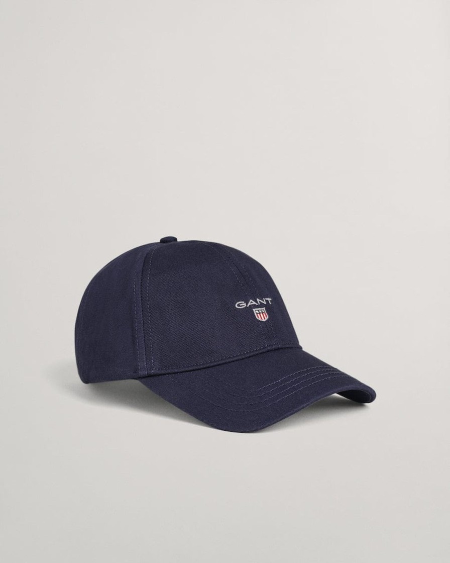 Tilbehor GANT | Cotton Twill Cap Marine Blue