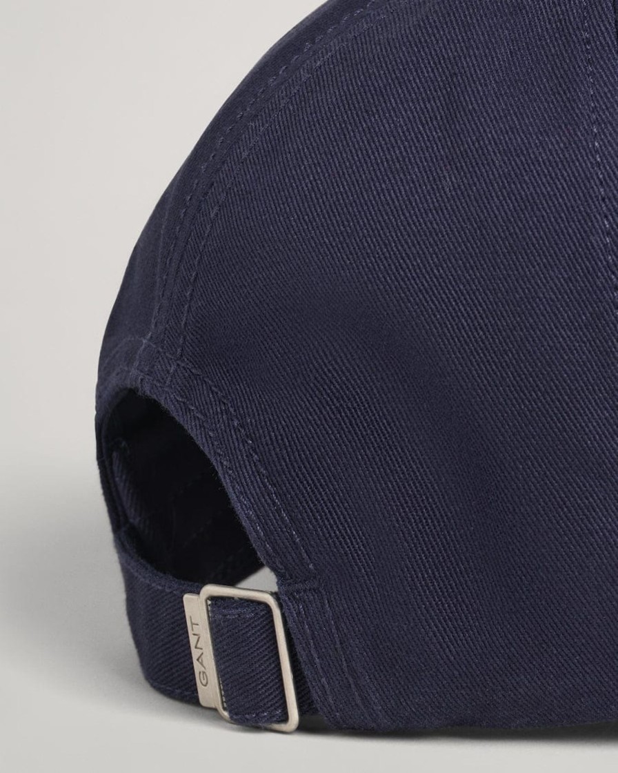 Tilbehor GANT | Cotton Twill Cap Marine Blue