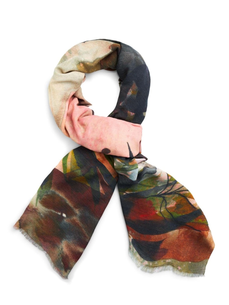 Tilbehor Katrin Uri | La Boheme Scarf Multi Green