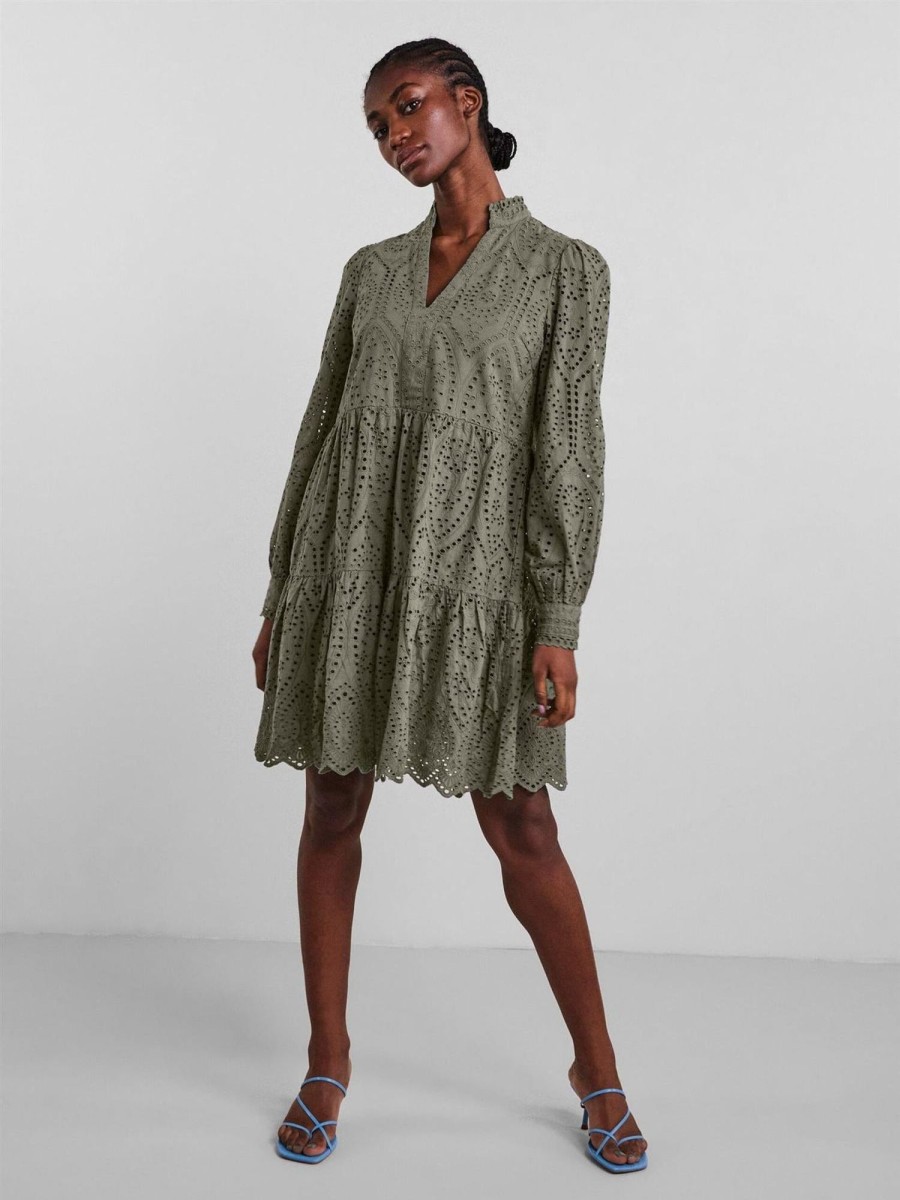 Klaer Y.A.S | Yasholi Ls Dress Vetiver Green