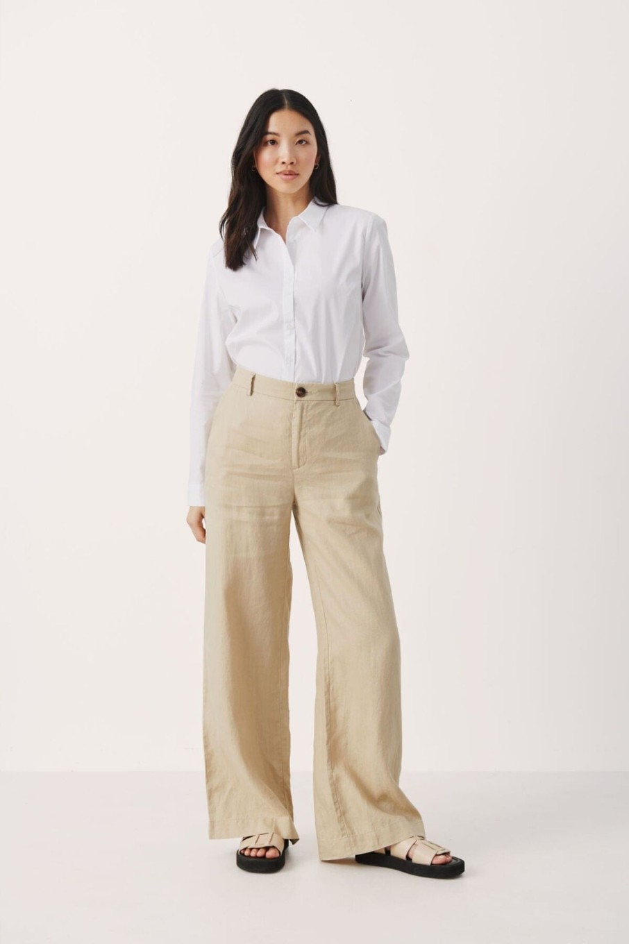 Klaer Part Two | White Pepper Ninnespw Pants Beige