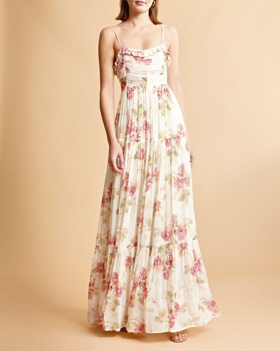 Klaer ByTiMo | Georgette Strap Dress Roses Pink