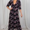 Klaer ByTiMo | Spring Midi Dress Cherry Blossom Black