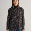 Klaer GANT | Rel Rope Print Cot Silk Shirt Evening Blue