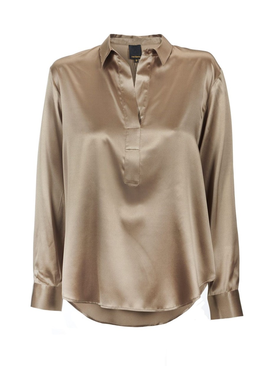 Klaer Ane Mone | Leia Blouse Champagne Beige