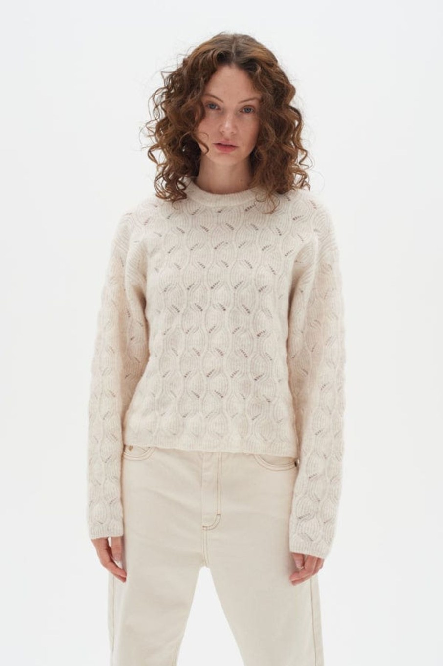 Klaer Inwear | Rodasiw Pullover French Oak Melange White