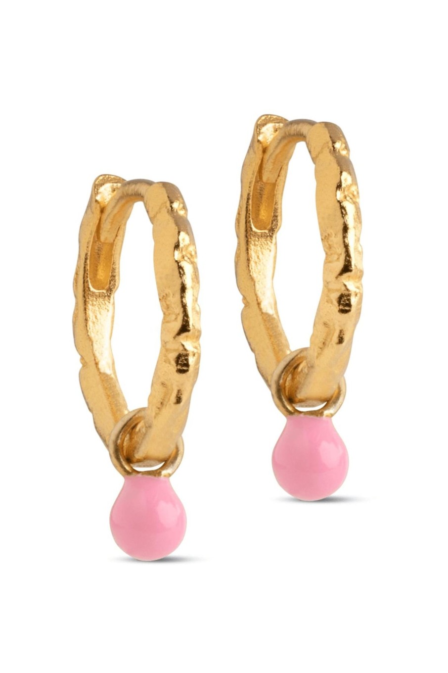 Tilbehor ENAMEL Copenhagen | Belle Hoops Light Pink