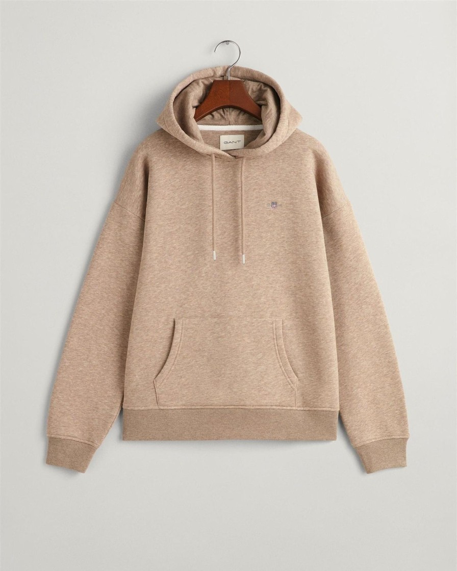 Klaer GANT | Shield Hoodie Desert Brown Beige